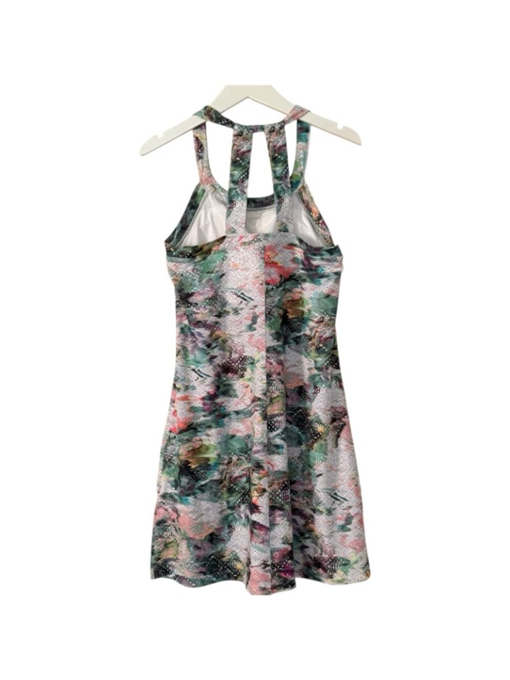 Prana Cantine Dress Built In Bra Athleisure Racerback Stretch Feminine Womens M - Picture 2 of 12